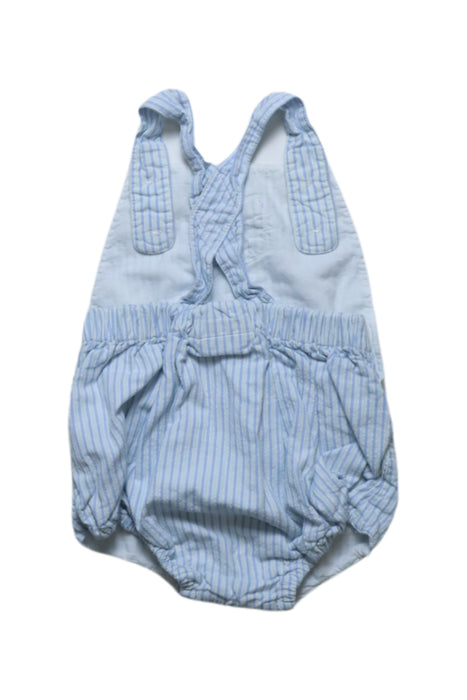 A Blue Sleeveless Bodysuits from Jojo Maman Bébé in size 3-6M for neutral. (Back View)