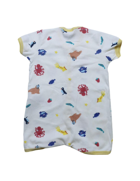A Multicolour Short Sleeve Rompers from Petit Bateau in size 3-6M for neutral. (Back View)