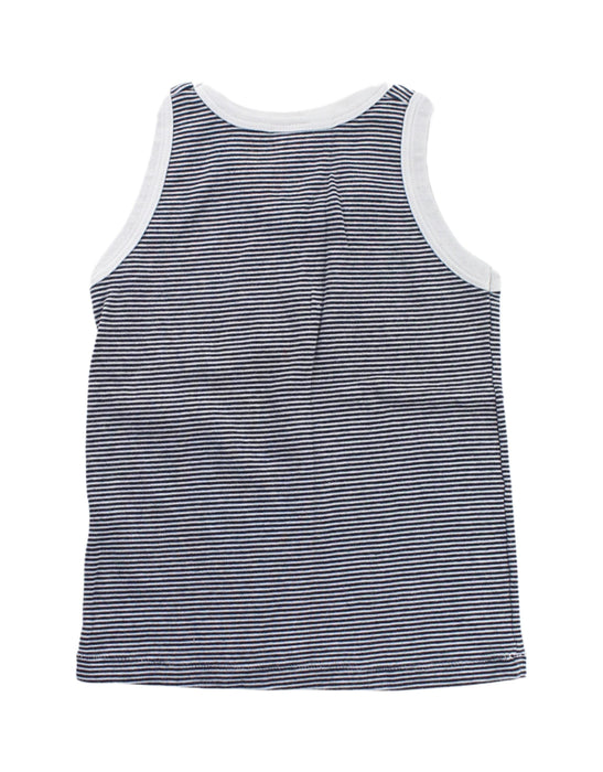 A Black Sleeveless T Shirts from Petit Bateau in size 4T for neutral. (Back View)