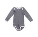 A Black Long Sleeve Bodysuits from Petit Bateau in size 3T for neutral. (Front View)