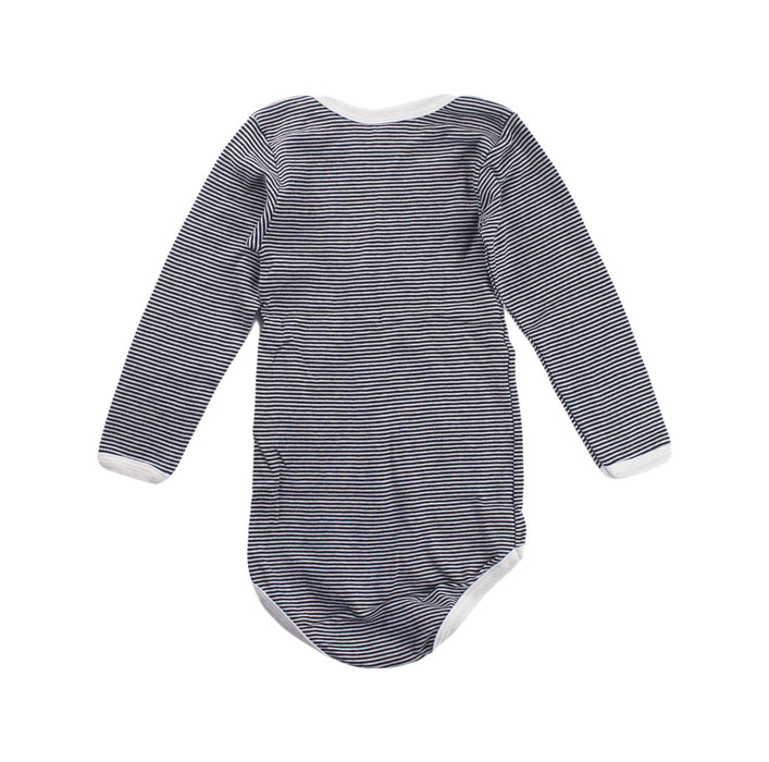 A Black Long Sleeve Bodysuits from Petit Bateau in size 3T for neutral. (Back View)