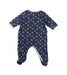 A Navy Onesies from Petit Bateau in size 3-6M for neutral. (Back View)
