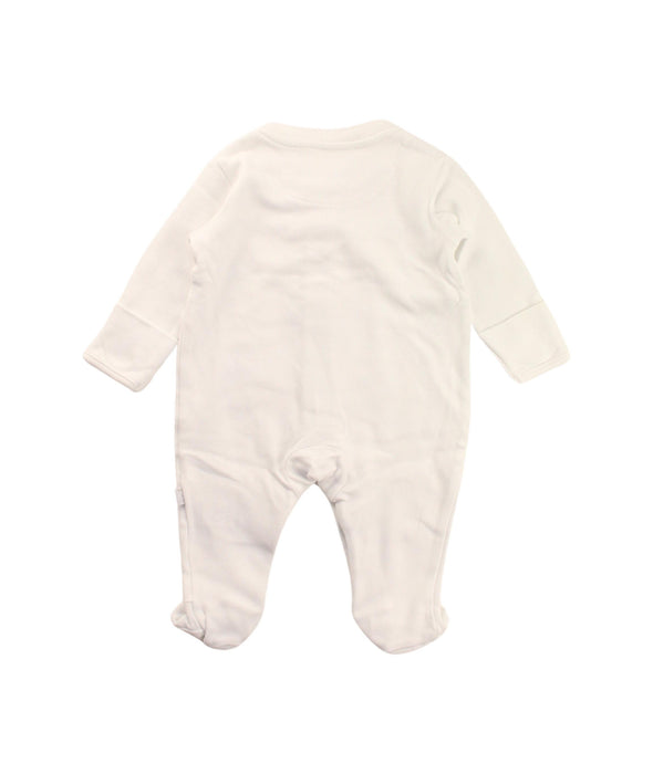 A White Onesies from Jojo Maman Bébé in size 0-3M for boy. (Back View)