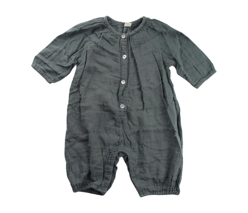 A Green Short Sleeve Rompers from Numero 74 in size 3-6M for neutral. (Front View)