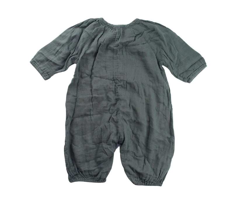 A Green Short Sleeve Rompers from Numero 74 in size 3-6M for neutral. (Back View)