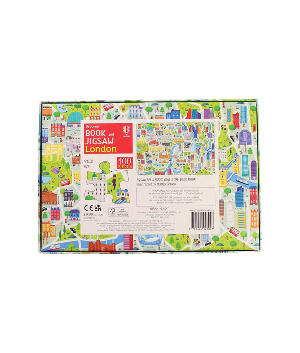 A Multicolour Board Games & Puzzles from Usborne in size 3T for neutral. (Back View)