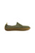 A Green Slip Ons from Vivobarefoot in size 5T for boy. (Front View)