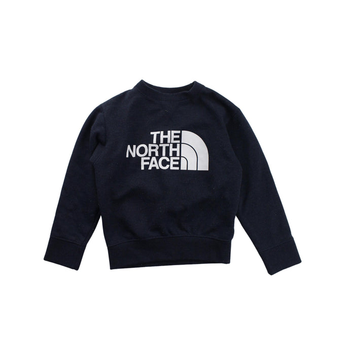 A Blue Crewneck Sweatshirts from The North Face in size 4T for boy. (Front View)