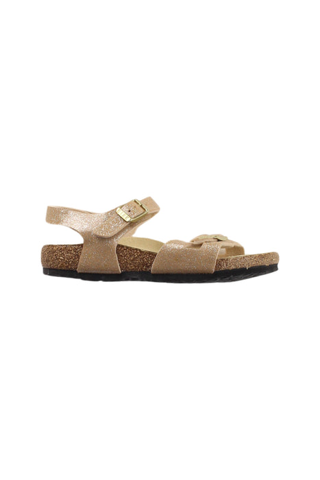 A Beige Sandals from Birkenstock in size 5T for girl. (Front View)