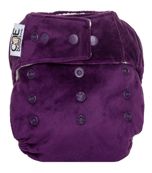 A Purple Cloth Diapers from GroVia in size O/S for girl. (Front View)