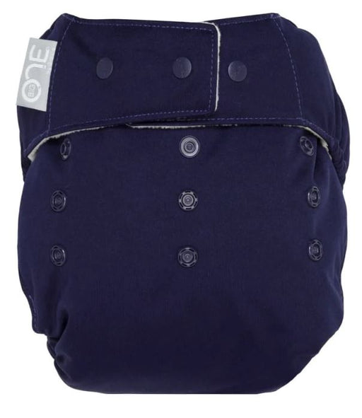 A Navy Cloth Diapers from GroVia in size O/S for neutral. (Front View)