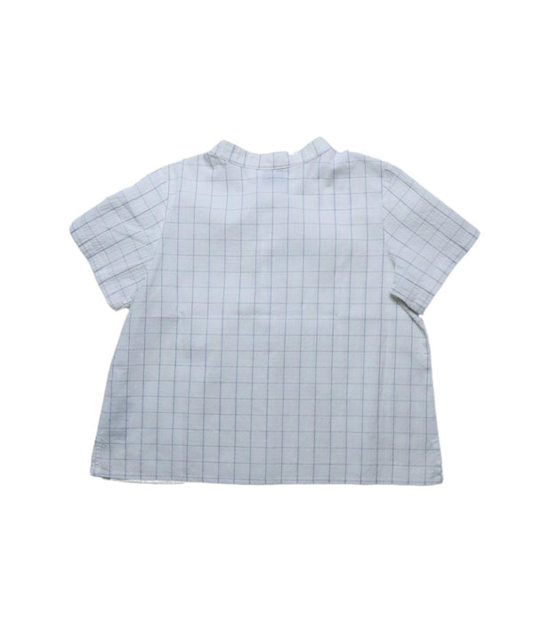 A White Short Sleeve Tops from Bonpoint in size 4T for girl. (Back View)