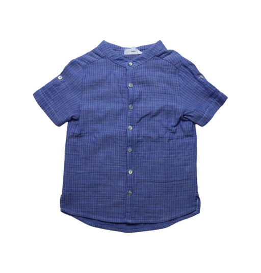 A Blue Short Sleeve Shirts from Excuse My French in size 4T for boy. (Front View)