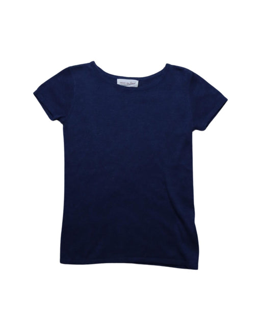 A Blue Short Sleeve T Shirts from Excuse My French in size 6T for girl. (Front View)
