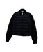 A Black Puffer/Quilted Jackets from Moncler in size 6T for girl. (Front View)