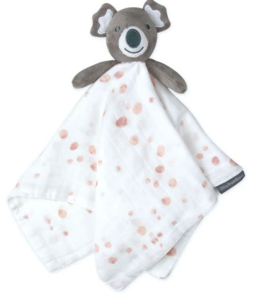 A White Safety Blankets from Little Bamboo in size O/S for neutral. (Front View)