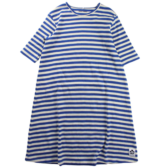 A Blue Long Sleeve Dresses from Mini Rodini in size 10Y for girl. (Front View)