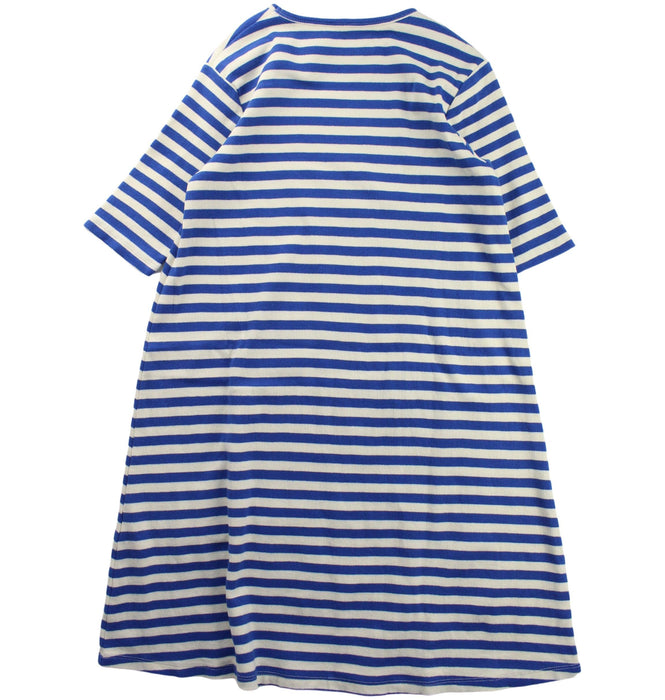 A Blue Long Sleeve Dresses from Mini Rodini in size 10Y for girl. (Back View)