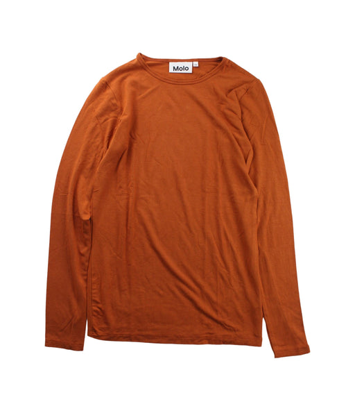 A Orange Long Sleeve T Shirts from Molo in size 12Y for boy. (Front View)