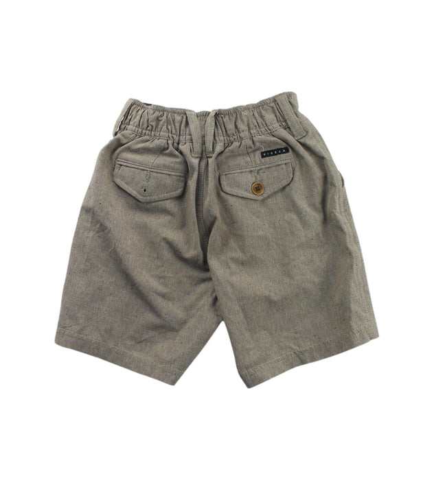 A Green Shorts from Vissla in size 5T for boy. (Back View)