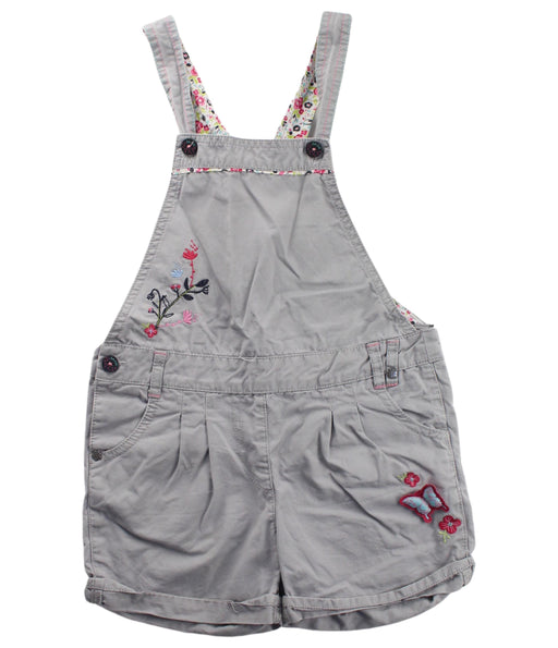 A Grey Overall Shorts from La Compagnie des Petits in size 6T for girl. (Front View)