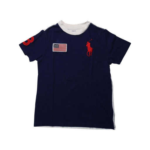 A Multicolour Short Sleeve T Shirts from Polo Ralph Lauren in size 7Y for boy. (Front View)