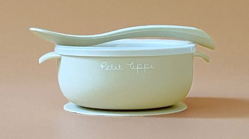A Blue Utensils & Containers from Petit Tippi in size O/S for neutral. (Front View)