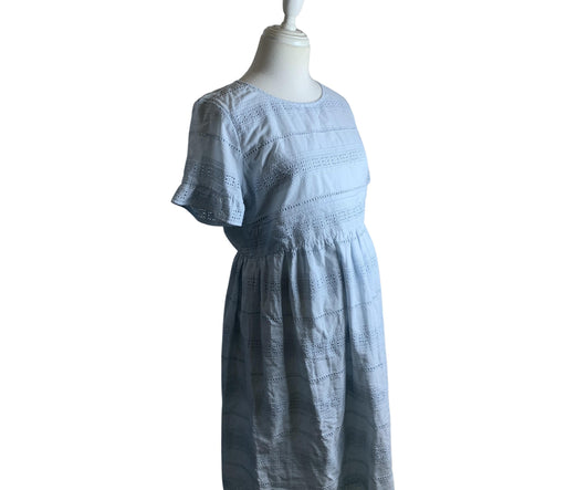 A Blue Short Sleeve Dresses from Seraphine in size XS for women. (Front View)