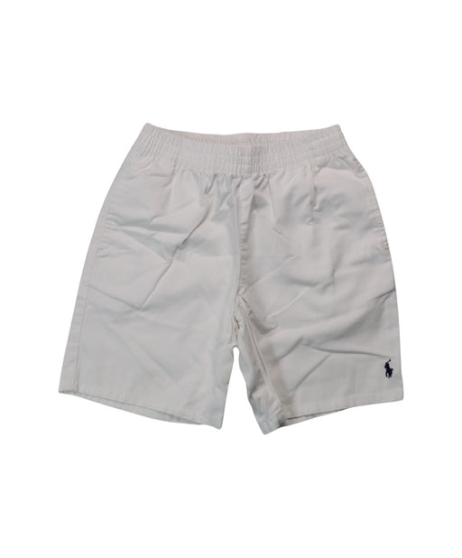 A White Shorts from Polo Ralph Lauren in size 6T for boy. (Front View)
