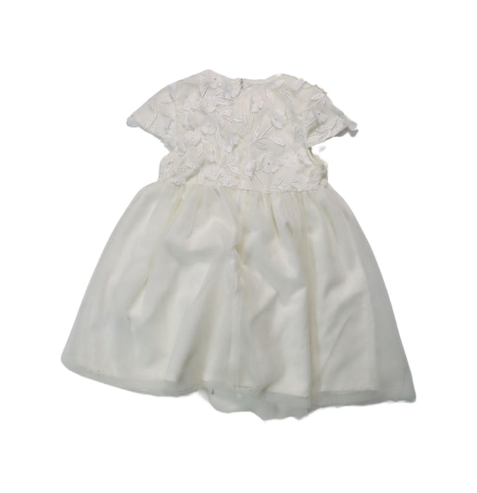 A White Short Sleeve Dresses from Chickeeduck in size 18-24M for girl. (Back View)