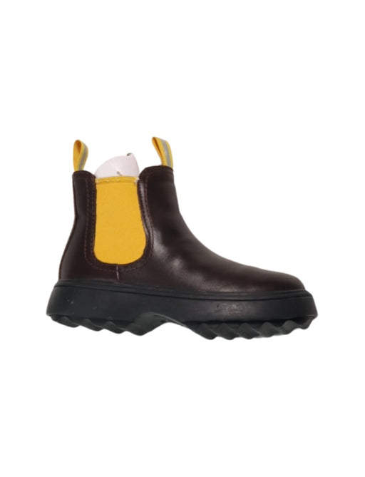 A Black Casual Boots from Camper in size 4T for boy. (Front View)