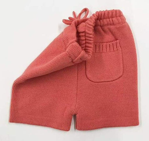 A Pink Shorts from Sloomb|Sustainablebabyish in size 18-24M for girl. (Front View)