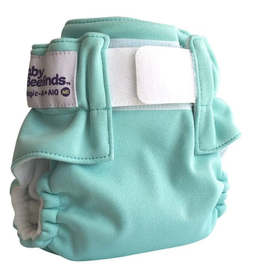 A Blue Cloth Diapers from Baby BeeHinds in size Newborn for neutral. (Front View)