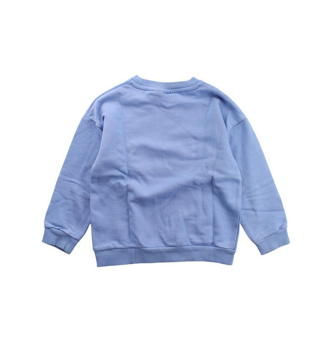A Blue Crewneck Sweatshirts from Mini Rodini in size 3T for girl. (Back View)