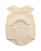 A Beige Sleeveless Bodysuits from Misha & Puff in size 2T for girl. (Front View)