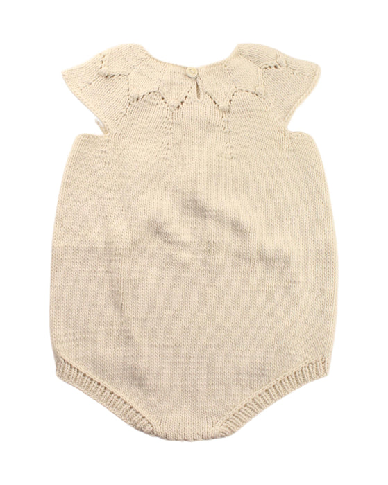 A Beige Sleeveless Bodysuits from Misha & Puff in size 2T for girl. (Back View)