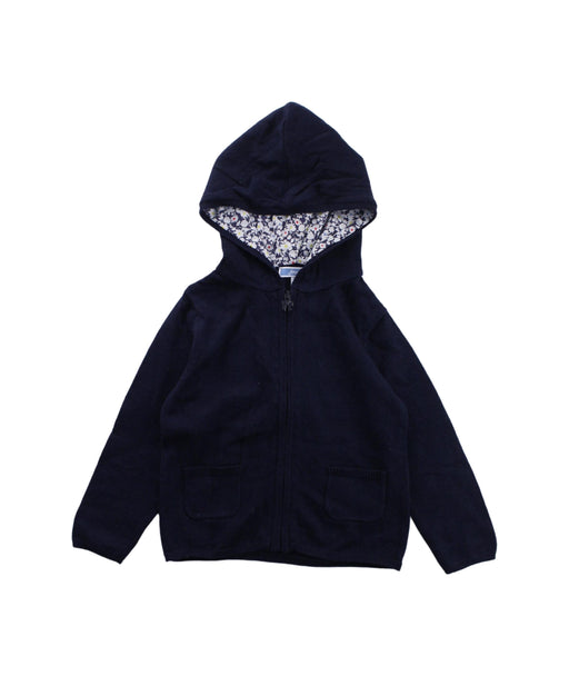 A Blue Lightweight Jackets from Jacadi in size 2T for girl. (Front View)