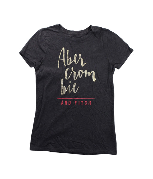 A Black Short Sleeve T Shirts from Abercrombie & Fitch in size 10Y for girl. (Front View)