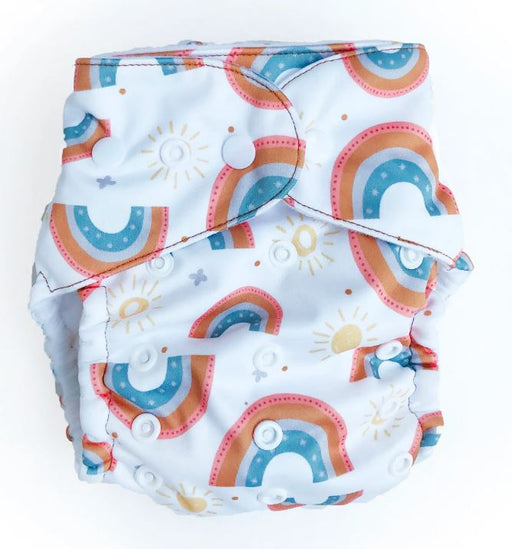 A White Cloth Diapers from Baby BeeHinds in size O/S for neutral. (Front View)