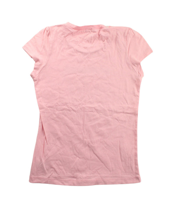 A Pink Short Sleeve T Shirts from Miki House in size 8Y for girl. (Back View)
