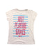 A White Short Sleeve T Shirts from Nike in size 6T for girl. (Front View)