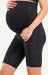 A Black Shorts from 2XU in size S for maternity. (Front View)