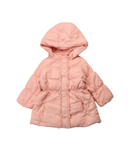 A Peach Puffer/Quilted Coats & Outerwear from Chickeeduck in size 18-24M for girl. (Front View)