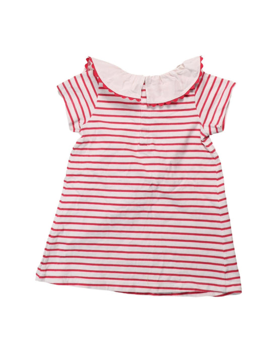 A Red Short Sleeve Dresses from Jacadi in size 18-24M for girl. (Back View)