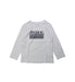 A Grey Long Sleeve T Shirts from Boss in size 4T for boy. (Front View)