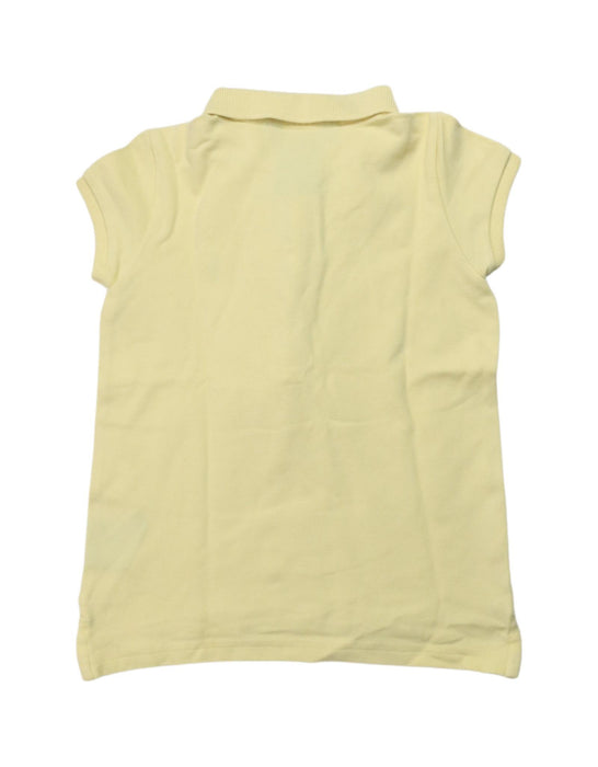 A Yellow Short Sleeve Polos from Ralph Lauren in size 4T for girl. (Back View)