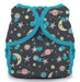 A Grey Cloth Diapers from Thirsties in size O/S for neutral. (Front View)