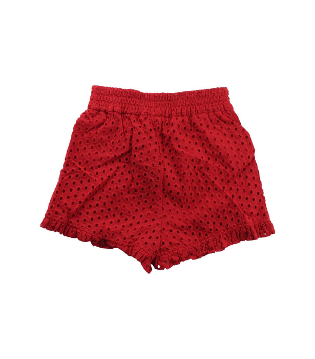 A Red Shorts from Monnalisa in size 8Y for girl. (Back View)