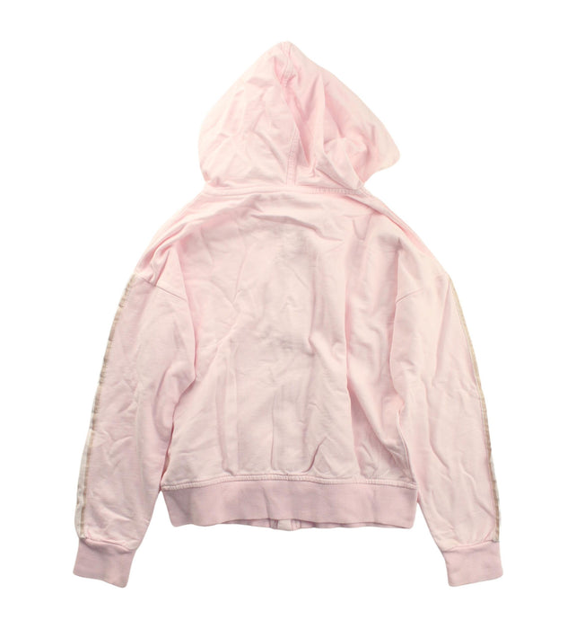 A Pink Zippered Sweatshirts from Seed in size 8Y for girl. (Back View)