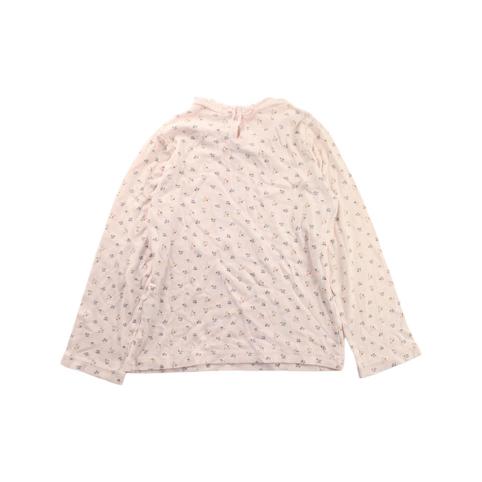 A White Long Sleeve Tops from Petit Bateau in size 8Y for girl. (Back View)